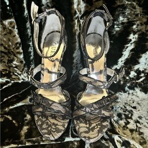 GUESS Lace Stiletto Heels